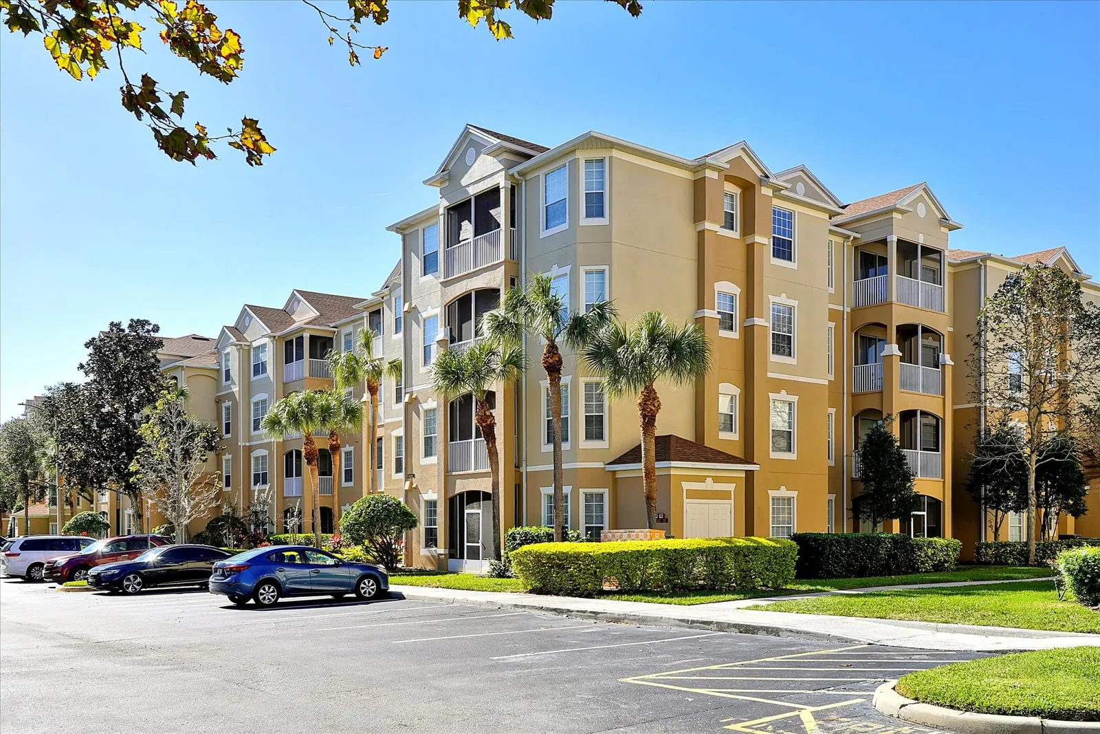 Windsor Hills Resort condo building with landscaped grounds