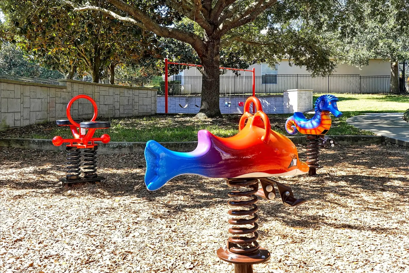 A spring rocker at the Windsor Hills Resort playground